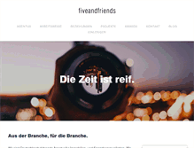 Tablet Screenshot of fiveandfriends.com